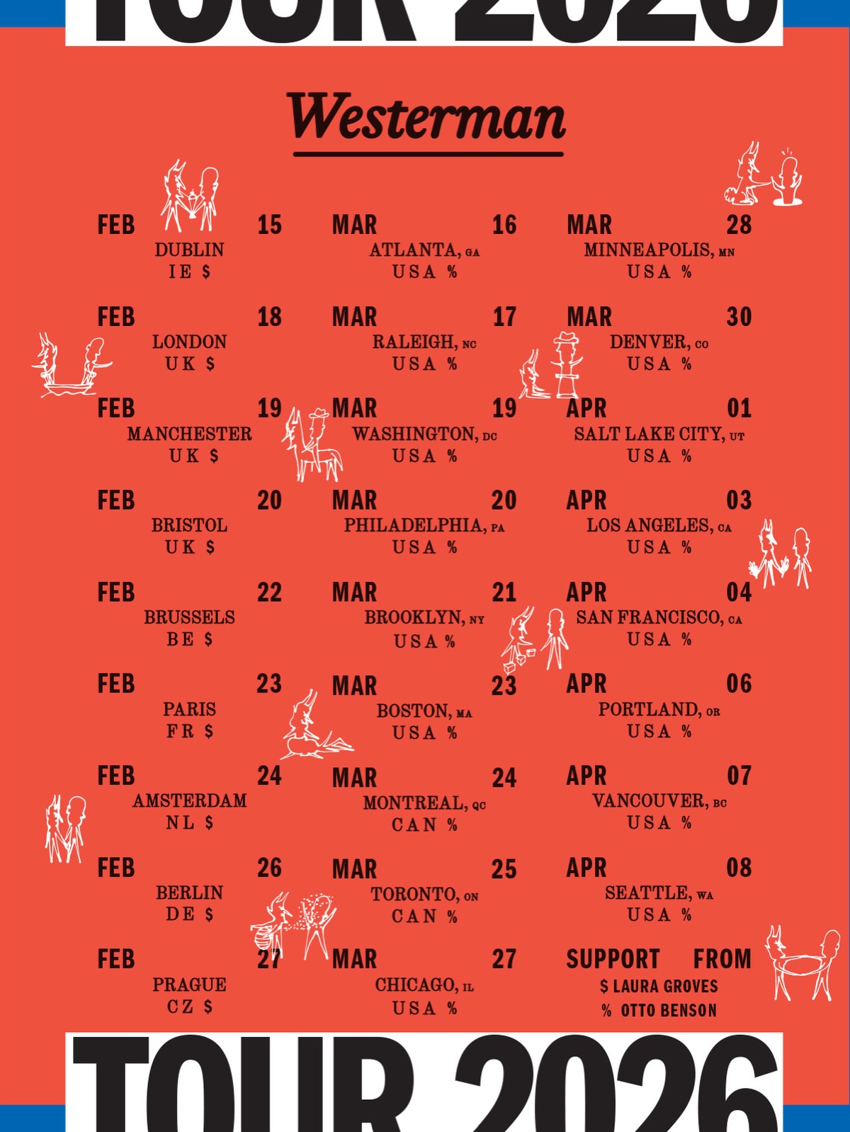 Westerman A Jackal's Wedding Tour Poster 2026